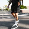 Erkek Şort Erkek Spor Salonu Vücut Geliştirme Joggers Pants Yaz Moda Mesh Hızlı Kuru Fitness Kısa Gündelik Marka Beach Swearpants