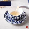 Borden delicate bot china koffieset luxe porseleinen theekop drinkware voor el thuisweergave en serveer h trays decoratief