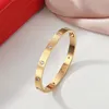 Vintage Jewelry Designer Bracelet Luxury Stainless Steel Bangles Fashion Couple Bangle Wedding Prom Jewellry Christmas Gifts Cuff Bracelets Punk Accessories