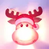 Weihnachtsbaum-Hängeleuchte, Weihnachtsmann-Schneemann-Hirsch-Design, leuchtende Holz-Hängedekoration, Weihnachtsbaumschmuck, RRB15700