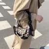 حقائب المساء 2022 Leopard Print Hobos Underarm Bag Bag Mode