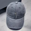 Designer Baseball Caps Voor Vrouw Wassen Cowboy Luxe Hoeden Heren Ball Cap Merk Gouden Gesp Verstelbare Solid Fitted Caps