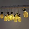 Strings Party Festival Pineapple Shape 10/20 LED Battery Garland String Lights Wedding Home Decor Christmas Games