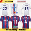 22 23 Crystal Olise Zaha Soccer Jerseys 2023 Palace Eze J.Ayew New Football Shirt Benteke Edouard Maillot Mateta Schlupp Ebiowei Milivojevic Mens Jersey Kids Kit