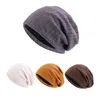 Chapéus de inverno de outono para mulheres Novo algodão de algodão dupla malha de tampa quente fêmea gorro gorro mais quente gabinete de gaiola casual boné