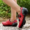 Chaussures de sécurité VTT Vélo Fibre De Carbone Hommes Crampons Vélo De Route Bottes Vitesse Baskets Plat Femmes Trail Racing Vélo De Montagne SPD 220922