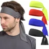 Bandanas Cotton Spandex Hair Tie Men Band Women Sports Back Backgle Backband Yoga Ribbon Resisture Associor