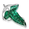 Броши высокого качества LOTR Arwen's Evenstar Elf Princess Legolas Greenleaf Elven Green Leaf Brooch Fashion Cosplay Jewelry Gift