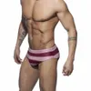 Men's Swimwear Push Pad Swimwear Men Striped Swimsuit Low Waist Swimming Briefs Summer Male Polyester Quick Dry Sport Beach Surf Underwear J220913