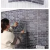 Wallpapers 3D Self Adhesive Tile Wall Sticker Home Decor PVC Kitchen Cabinet Bathroom Wallpaper Waterproof