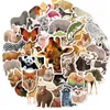 50pcs Animal Stickers Skate Accessories Vinyl Waterproof Sticker For Skateboard Laptop Luggage Phone Case Car Decals Party Decor