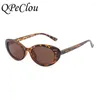 Óculos de sol Vinho Pequeno oval de marca feminina designer de moda estilo creme de cores creme de cor copos