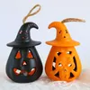 Andere feestelijke feestartikelen Halloween Pumpkin Lantern Led Ghost Lamp Hangende enge kaarslicht Decoratie voor Home Horror Props Kids Toy 220922