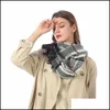 Foulards Stripe Impression Foulards Rue Garder Au Chaud Femmes Polyvalent Nouvelle Tendance Écharpe De Mode Automne Hiver Europe Amérique 11 5Ym M2 Drop Dhgnd