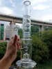 El agua de cristal transparente de 16 pulgadas Bong pipas de agua de tipo recto pipas para fumar con junta hembra de 18 mm