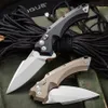 Knife Hogue X5 Flipper Knife 3 5 White D2Steel Blad Black Aluminium Handtag Pocket Knives Rescue Utility EDC Tools233S