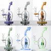 9 pouces uniques Bongs narguilés champignon boule style huile Dab plate-forme conduites d'eau en verre 14mm femelle avec bol narguilé pomme de douche Perc percolateur Dab Rigs