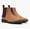 Botas homens homens homens plus size tornozelo outono deslizamento no gladiador sapato mens vintage pu de couro zapatos de hombres personlizar m1179