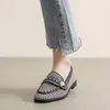 Kleid Schuhe Marke Französisch Retro Kleine Leder Frauen Frühling Sanftes Temperament Einzigen Britischen Loafer Große Größe Schuhe43