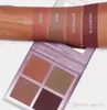 Makeup Peye Shadow Blush 4 Colors Palette 2 Style Highlighter Blush Kit