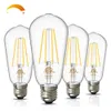 Dimmable Vintage Led Led Labbs 60 -ваттный эквивалент E26 замены света на ламп 800 л. Высокая яркости 2700K ST58 Antique Filment Lights Lames ETL Перечисленные