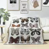 Cobertores Luda Casual Carpet Decor Butterfly Blanket Sofá tecido único Tapestry Throw