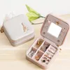 Jewelry Pouches 310 Pink Box Organizer Capacity Necklace Earrings Rings Packaging Display Portable Travel Case Casket 4.6