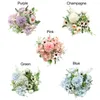 Fleurs décoratives Faux Fleur Rose Main Bouquet Simulation Artificielle Mariage Généreux Élégant Décor À La Maison Hortensia Vintage Pivoine Naturelle