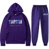 Erkeklerin Trailtsits Erkeklerin Trailsuit Trend Hooded 2 adet set kapşonlu sweatshirt Sweatshirt Spor giyim setleri Trapstar logo adamı giyim