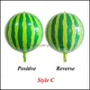 Party Decoration 1pcs Watermelon Helium Ballons Baby Shower Birthday Decor Supplies 4d 22 tum Summer Fruit Them Globos Kid Toys Dro Dhril