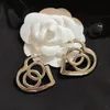 Women Hoops Earrings Heart Shape Charm Fashion Designer Simple Earring Jewelry Luxurys Letter C Stud Earring 22092202CZ