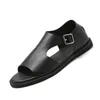 Sandaler Summer Gladiator Men's Beach utomhus andningsbara skor romersk god kvalitet män casual sko flip flops stor storlek