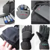 Gants de Ski 45V Gants Électriques 3AA Batterie Box Alimentation Moto Ski Coupe-Vent Coton Gants Chauffants Cinq Doigts Main Dos