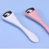 Double Head Eye Massager Cold Patch Metal Massage Roller Silicone Spoon Eye Cream Import Cosmetic Tools