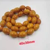 Strand Tasbih – Bracelet en résine Orange de très grande taille, 33 perles musulmanes, accessoires islamiques de haute qualité, perle de chapelet arabe Misbaha