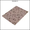 Tapis Tapis Fleurs Napperon Pour Table À Manger Dessins Animés Plante Boisson 32X42Cm Rec Coasters Vaisselle Tapis Cuisine Décoration Drop Livraison Dhzc9