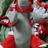 Venta al por mayor de fábrica, dinosaurio rojo de 12 pulgadas y 30 cm, juguete de peluche, muñeco periférico de vídeo de dibujos animados, regalo de cumpleaños para niños