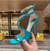 2022 NEW Heels Sandals Dress Shoes Designer Sandals Footwear 10Cm Stiletto For Women Summer Luxury Black Foot Strap Heeled Gianvito Rossi