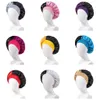 Satin-Mütze für Damen, Unisex, Nachtschlafmütze, Haarpflege-Mütze, Damenmode, Stretch-Waschmütze, Duschhaube, Vier-Jahreszeiten-Freizeitmütze