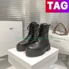 Designer Martin Boots Paris Cellins Calfskin Bukly Boot Luxury Cel Femmes Lacée Plateforme de chaussures
