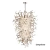 Modern Large White Pendant Lamps Luxury Art CE/UL Certificate Hand Blown Glass Chandelier LED Light Source Ceiling Lighting for Living Room Hotel Lobby Church LR676