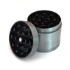 Design Metal Herb Grinder Acessórios para fumantes de 4 camadas Tabaco Brinders Magnetic com apanhador de pólen raspador cinza