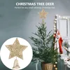 Decorazioni natalizie Tree Star TopperChristmas Xmas Ornaments Party Birthday Ornament Wedding Decoations Pendant Point Holiday Treetop 5