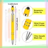 Beyaz kalemler kauçuk kalem ile kalem ucu şık metal kapaklama styli yumuşak kavrama siyah mürekkep çoğu dokunmatik ekran cihazı bdesybag am2c6