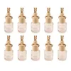 Voorraad Auto Hangende Glazen Fles Lege Parfum Aromatherapie Hervulbare Diffuser Lucht Frisser Geur Hanger Ornament Essentiële Oliën Diffusers FY5288