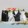 Noivo noivo vestido formal caixa de doces de casamento favor