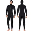 سستة أمامية للسباحة للسيدات مع غطاء محرك السيارة 3 مم للسباحة الغوص للرجال انقسام Scuba Scuba swimsuit spearfishing بذلة ركوب الأمواج