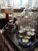 Reciclador Perc Bongos de vidro de vidro Bubbler Óleos de óleo Dab Plata