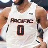 NIK1 Custom 2020 Pacific Tigers Jersey de basquete NCAA College Michael Olowokandi Jahlil Tripp Justin Moore Gary Chivichyan Amari McCray Jenkins