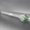 Ice cream style Smoking Pipe Hand Glass Pipes Oil Burner with 12mm Diameter Glass Straw Tube